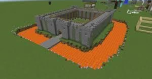 lava moat minecraft