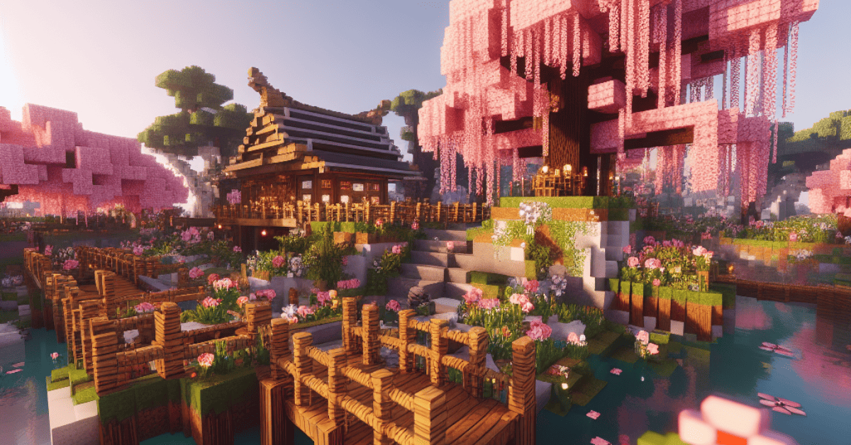 minecraft cherry blossom