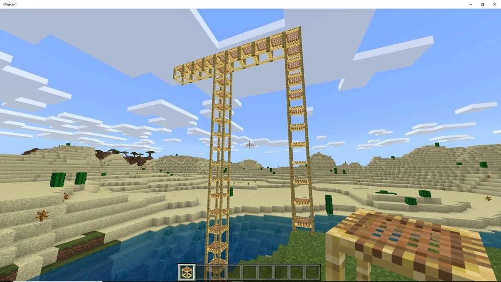 minecraft tall scaffolding