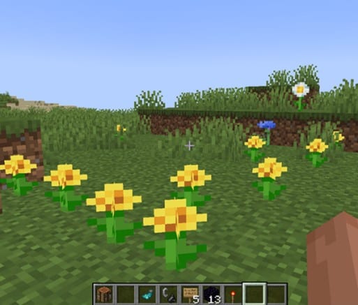 minecraft yellow flower