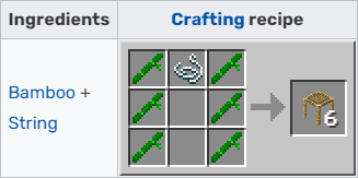 minecraft how to make scaffolding