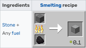 minecraft crafting smooth stone with furnace