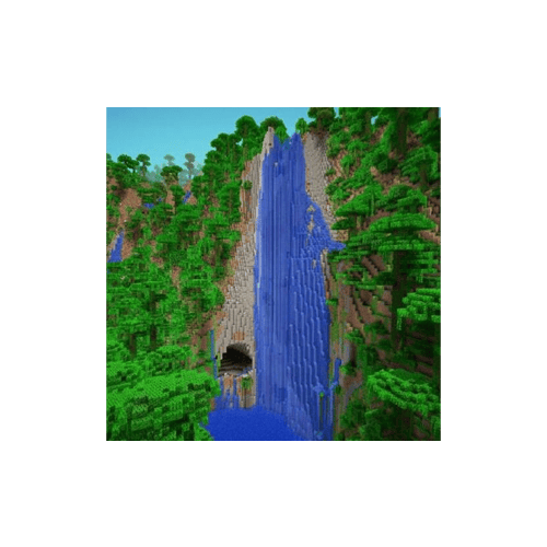 Minecraft waterfall logo