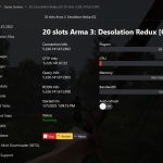 Arma 3 Desolation Redux hosting control panel mockup 1