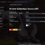 GoldenEye Source hosting control panel mockup 1