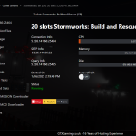 Stormworks Build and Rescue hosting control panel mockup 1