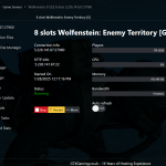 Wolfenstein Enemy Territory hosting control panel mockup 1