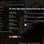 operation harsh doorstop hosting control panel mockup